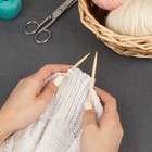 Спицы для вязания, круговые, с пластиковой леской, d = 5 мм, 14/80 см - Фото 2