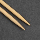 Спицы для вязания, круговые, с пластиковой леской, d = 5 мм, 14/80 см - Фото 3