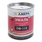 Эмаль атмосферостойкая алкидная «Лакра. ПФ – 115», цвет коричневый, 2.8 кг - Фото 1