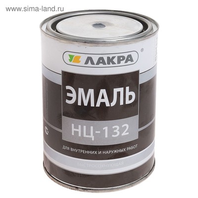 Эмаль быстросохнущая «Лакра. НЦ – 132», цвет чёрный, 0.7 кг