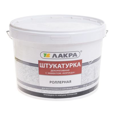 Штукатурка декоративная «Лакра», с эффектом «короеда», 2 мм, 15 кг