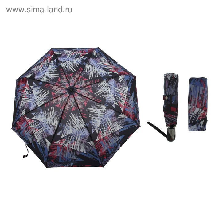 Зонт автоматический "Кисть", R=51см, разноцветный
