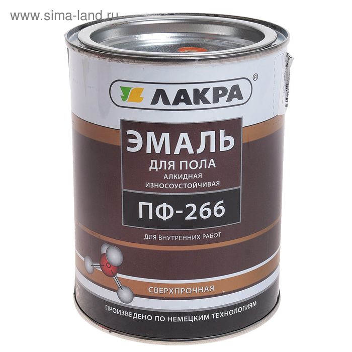 Эмаль ПФ-266  золотисто-коричневый 1,0 кг - Фото 1