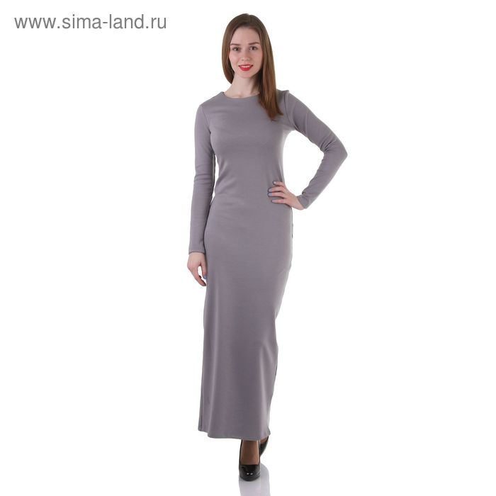 Платье женское, размер 46, рост 168 см, цвет светло-серый (арт. 1556) - Фото 1
