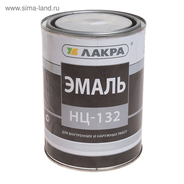 Эмаль быстросохнущая «Лакра. НЦ – 132», цвет белый, 0.7 кг - Фото 1
