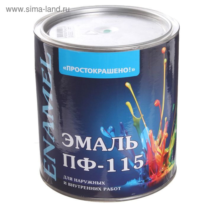 Эмаль «Простокрашено. ПФ – 115», цвет зелёный, 2.7 кг - Фото 1