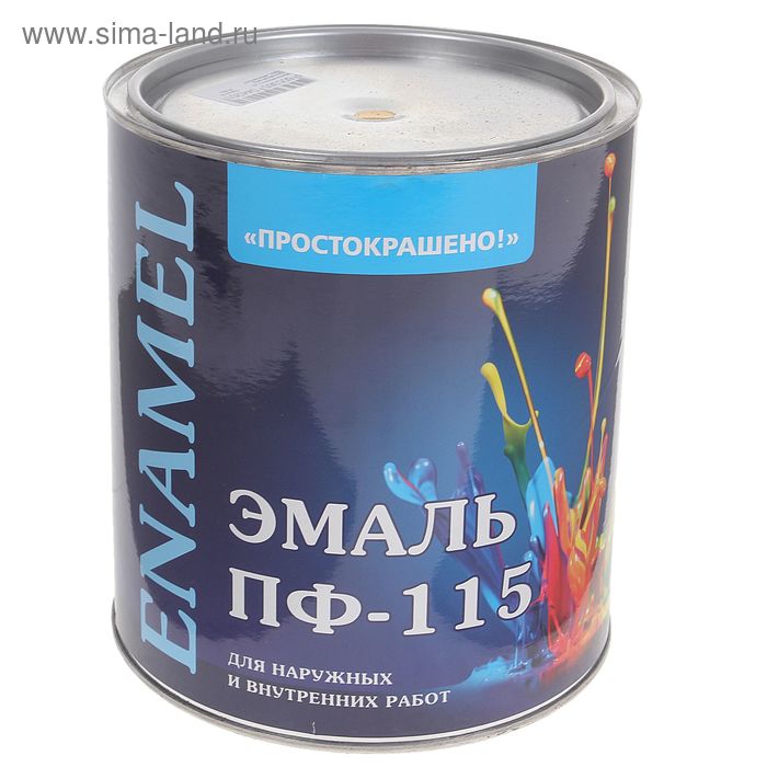 Эмаль «Простокрашено. ПФ – 115», цвет жёлтый, 2.7 кг - Фото 1