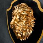 Панно "Голова льва" бронза/черный, 40см - Фото 2
