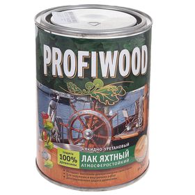 

Лак яхтный алкидно-уретановый PROFIWOOD полуматовый 0,7кг