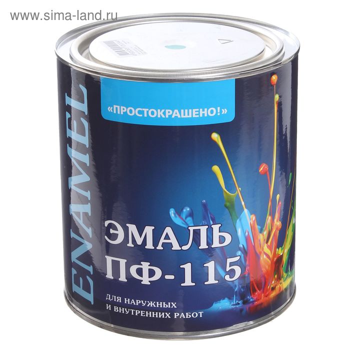 Эмаль «Простокрашено. ПФ – 115», цвет бирюзовый, 2.7 кг - Фото 1