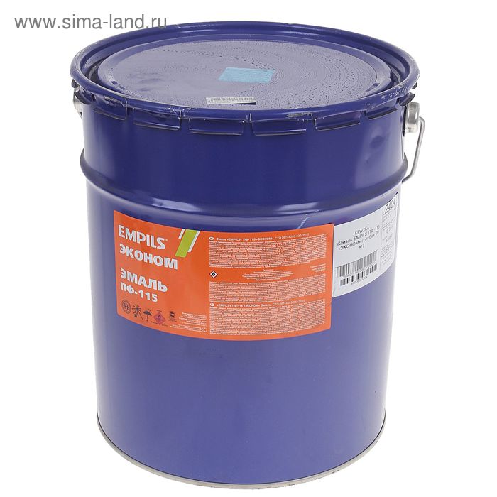 Эмаль EMPILS «Эконом. ПФ – 115», цвет голубой, 20 кг - Фото 1