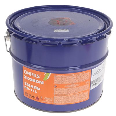 Эмаль EMPILS «Эконом. ПФ – 115», цвет красный, 10 кг