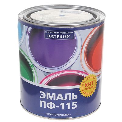 Эмаль «Простокрашено. ПФ – 115», цвет синий, 2.7 кг