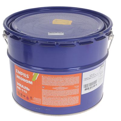 Эмаль EMPILS «Эконом. ПФ – 115», цвет жёлтый, 10 кг