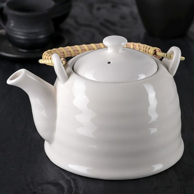 Чайник заварочный «Белые облака», 900 мл, с металлическим ситом