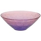 Салатник стеклянный d=25 см "Риски", 1,2 л, цвет фиолетово-розовый прозрачный - Фото 1