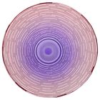 Салатник стеклянный d=25 см "Риски", 1,2 л, цвет фиолетово-розовый прозрачный - Фото 2