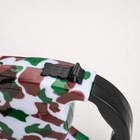 Рулетка с поводком-лентой, резиновая ручка, 5 м, вес животного до 15 кг, расцветка милитари - Фото 6