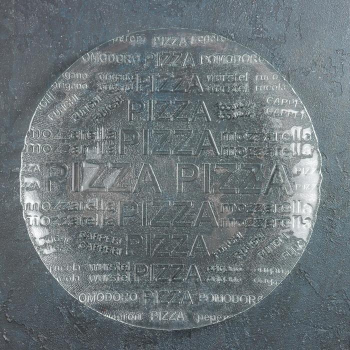 Тарелка «Пицца», d=35 см, цвет прозрачный - Фото 1
