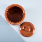 Банка для сыпучих продуктов Кунгурская керамика «Виктория», 900 мл, коричневая - Фото 3