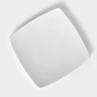 Тарелка квадратная фарфоровая «Бельё», d=19 см - Фото 3