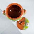 Жаровня Кунгурская керамика, 2 л, с ручками, зелёная - Фото 3