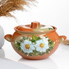 Жаровня Кунгурская керамика, 2 л, с ручками, зелёная - Фото 5