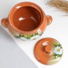 Жаровня Кунгурская керамика, 2 л, с ручками, зелёная - Фото 8