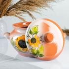 Жаровня Кунгурская керамика, 3 л, с ручками, разноцветная - Фото 2