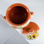 Жаровня Кунгурская керамика, 3 л, с ручками, разноцветная - Фото 3