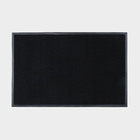 Коврик придверный влаговпитывающий, ребристый, «Стандарт», 80×120 см, цвет чёрный - Фото 2