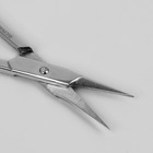 Ножницы маникюрные, для кутикулы, прямые, 9,5 см, на блистере, цвет серебристый, B-117-S-SH - Фото 2