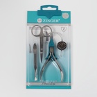 Набор маникюрный ZINGER, 3 предмета, на блистере, цвет серебристый, SIS-42 - Фото 4