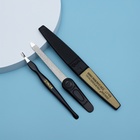 Набор маникюрный, 3 предмета, на блистере, цвет чёрный/золотой, SIS-09 - Фото 1