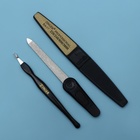 Набор маникюрный, 3 предмета, на блистере, цвет чёрный/золотой, SIS-09 - Фото 2