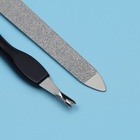 Набор маникюрный, 3 предмета, на блистере, цвет чёрный/золотой, SIS-09 - Фото 4