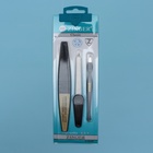 Набор маникюрный, 3 предмета, на блистере, цвет чёрный/золотой, SIS-09 - Фото 6