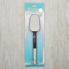 Тёрка для ног, лазерная, двусторонняя, прорезиненная ручка, 19 см, цвет чёрный, RB-06-A - Фото 4