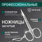 Ножницы маникюрные ZINGER, загнутые, зауженные, 9,5 см, на блистере, цвет серебристый, В-119-S-SH - Фото 1