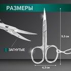 Ножницы маникюрные ZINGER, загнутые, зауженные, 9,5 см, на блистере, цвет серебристый, В-119-S-SH - Фото 2