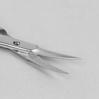 Ножницы маникюрные, загнутые, зауженные, 9,5 см, на блистере, цвет серебристый, В-119-S-SH - Фото 2