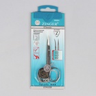 Ножницы маникюрные ZINGER, загнутые, зауженные, 9,5 см, на блистере, цвет серебристый, В-119-S-SH - Фото 5