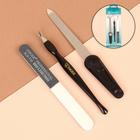 Набор маникюрный ZINGER, 3 предмета, на блистере, цвет чёрный/белый, SIS-4 - Фото 1