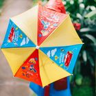 Зонт детский "Попробуй догони" Тачки, 8 спиц d=52 см - Фото 3