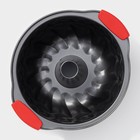 Форма для выпечки Доляна «Немецкий кекс. Забота», 28×23.5×10.5 см, с силиконовыми ручками, антипригарное покрытие, чёрная - Фото 5