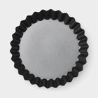 Форма для выпечки Доляна «Жаклин», d=11 см, со съёмным дном, антипригарное покрытие, цвет чёрный - фото 4554762
