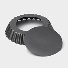 Форма для выпечки Доляна «Жаклин», d=11 см, разъёмная, антипригарное покрытие, чёрная - Фото 4