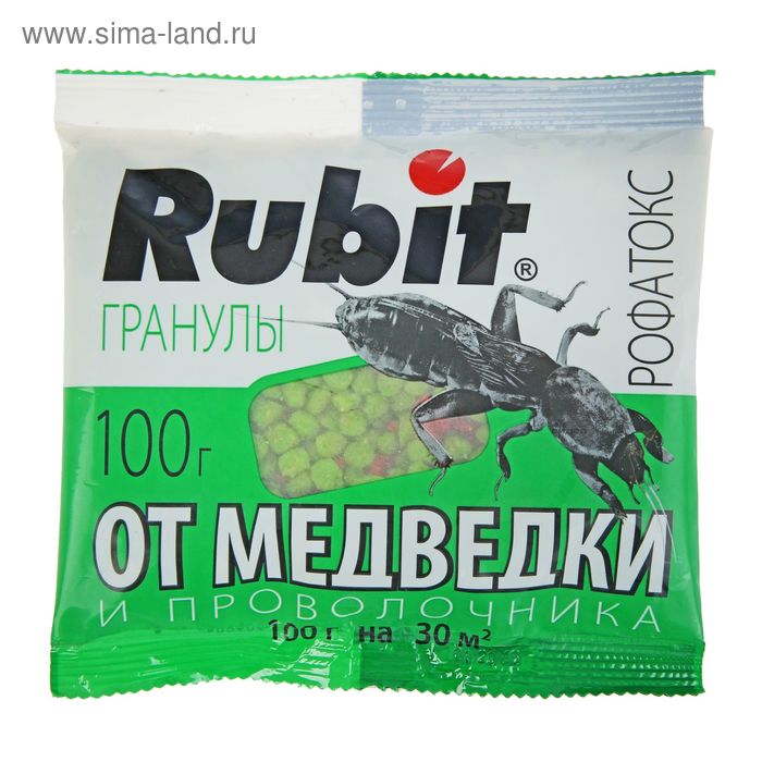 Средство от медведки и проволочника Рубит Рофатокс, гранулы, 100 г - Фото 1
