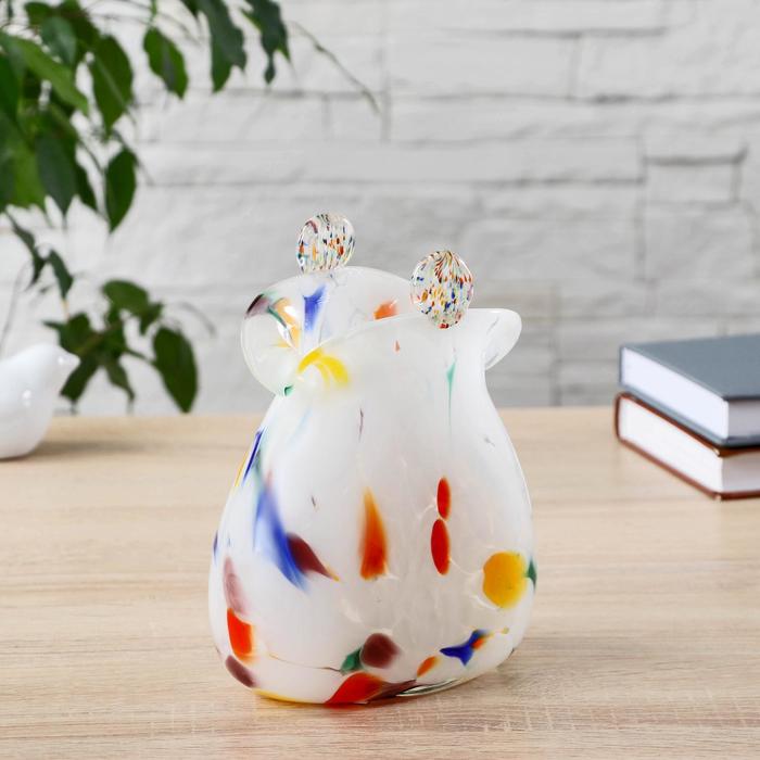 Ваза «Кошелёк», h=16 см, в стеклокрошку, разноцветная - Фото 1