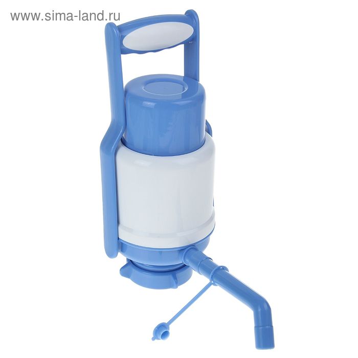 Помпа для воды LESOTO Universal, механическая, под бутыль от 11 до 19 л, голубая - Фото 1